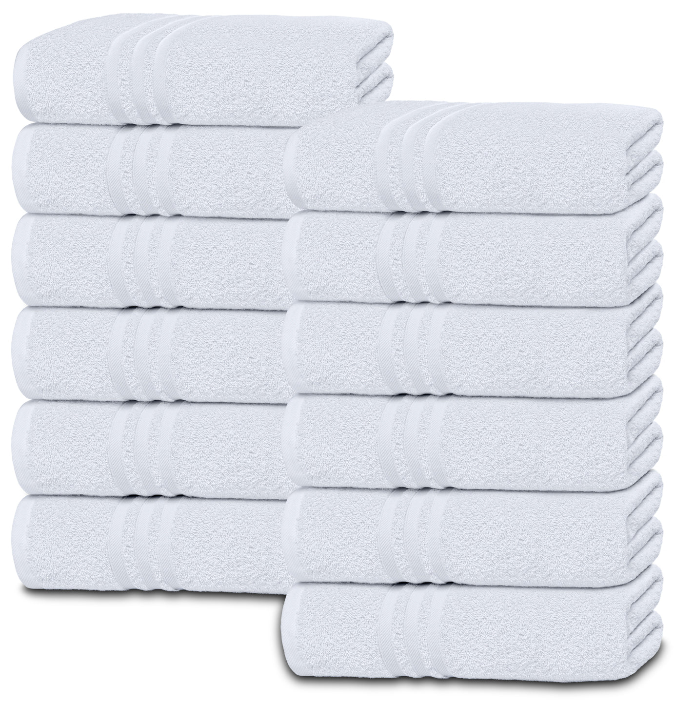 Wealuxe Home Collection Hand Towels | 16x27 | 12 Pack