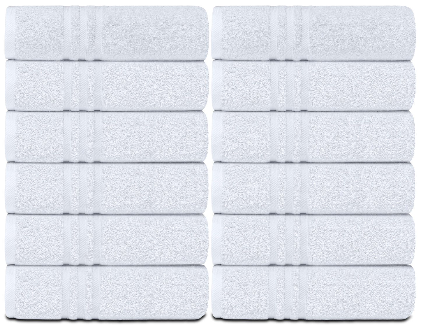 Wealuxe Home Collection Hand Towels | 16x27 | 12 Pack