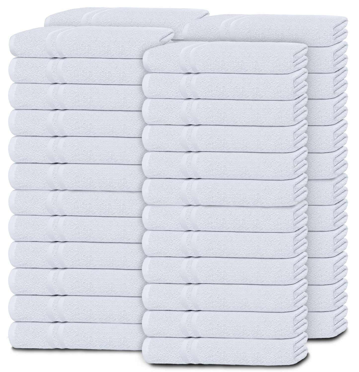 Wealuxe Home Collection Washcloths | 12x12 inch