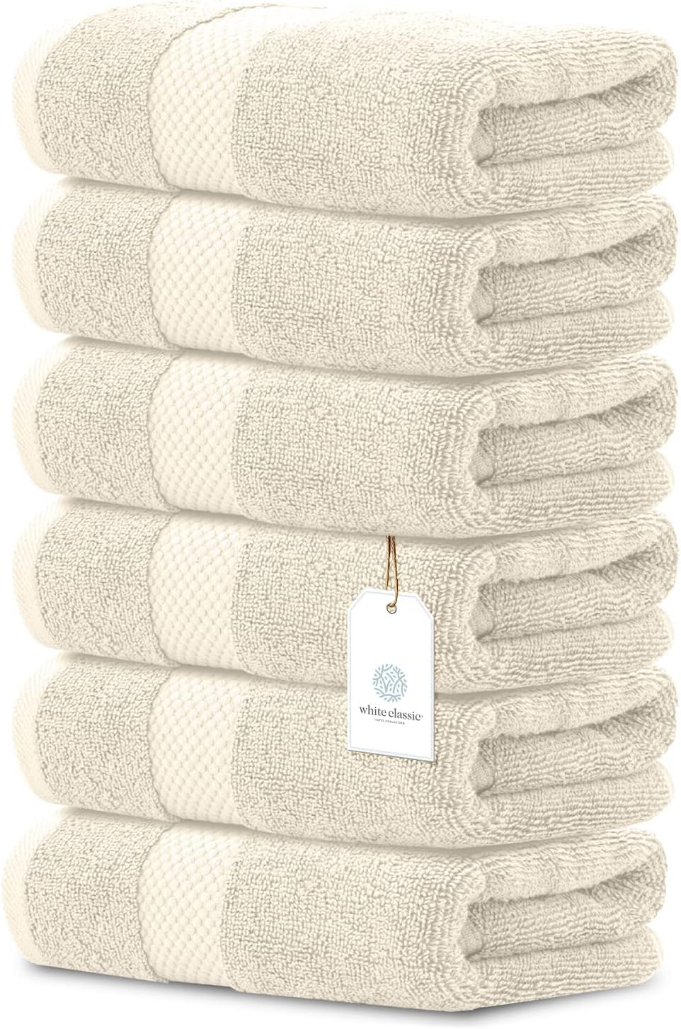 Hotel Collection Luxury Hand Towels | 16x30 | 6 Pack