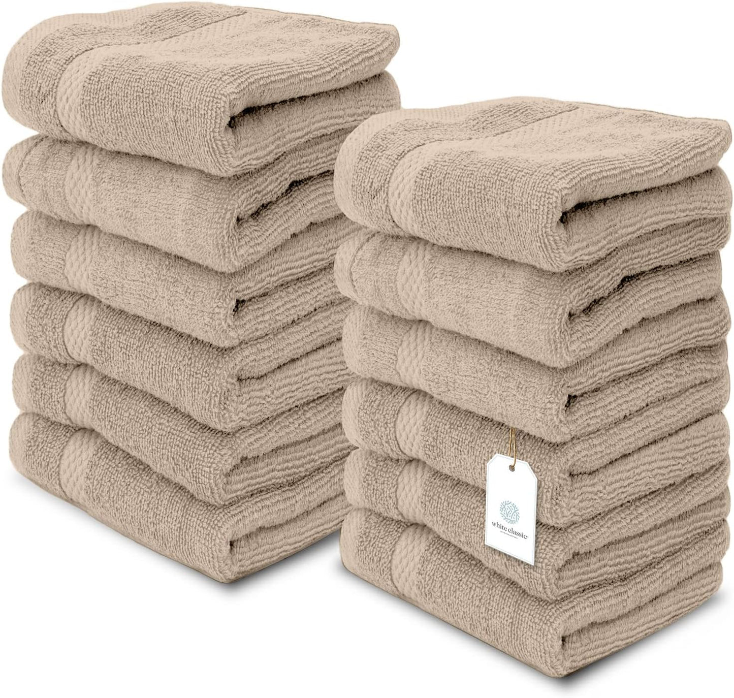 Hotel Collection Luxury Washcloths | 13x13 | 12 Pack