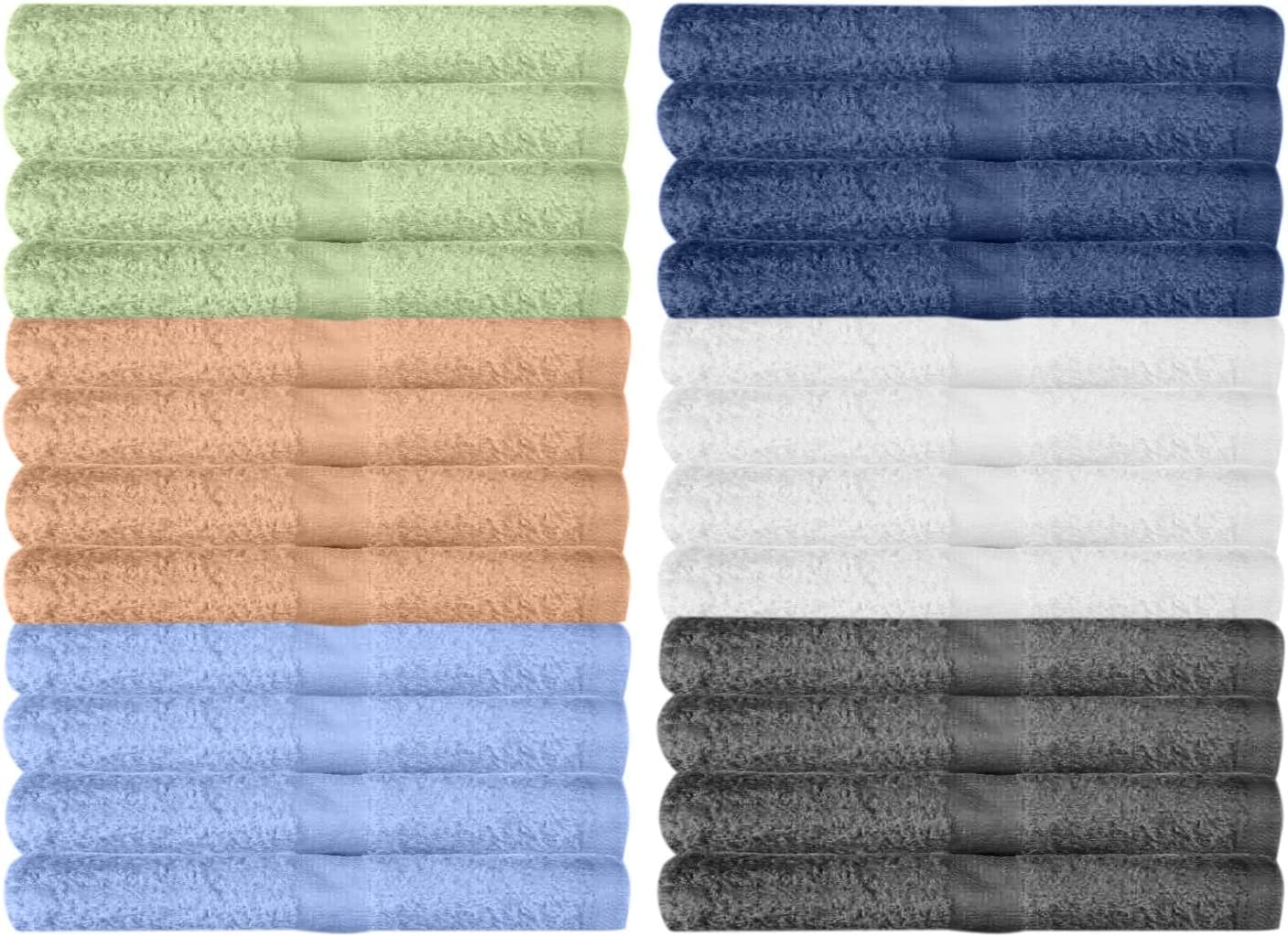 Multicolor washcloths