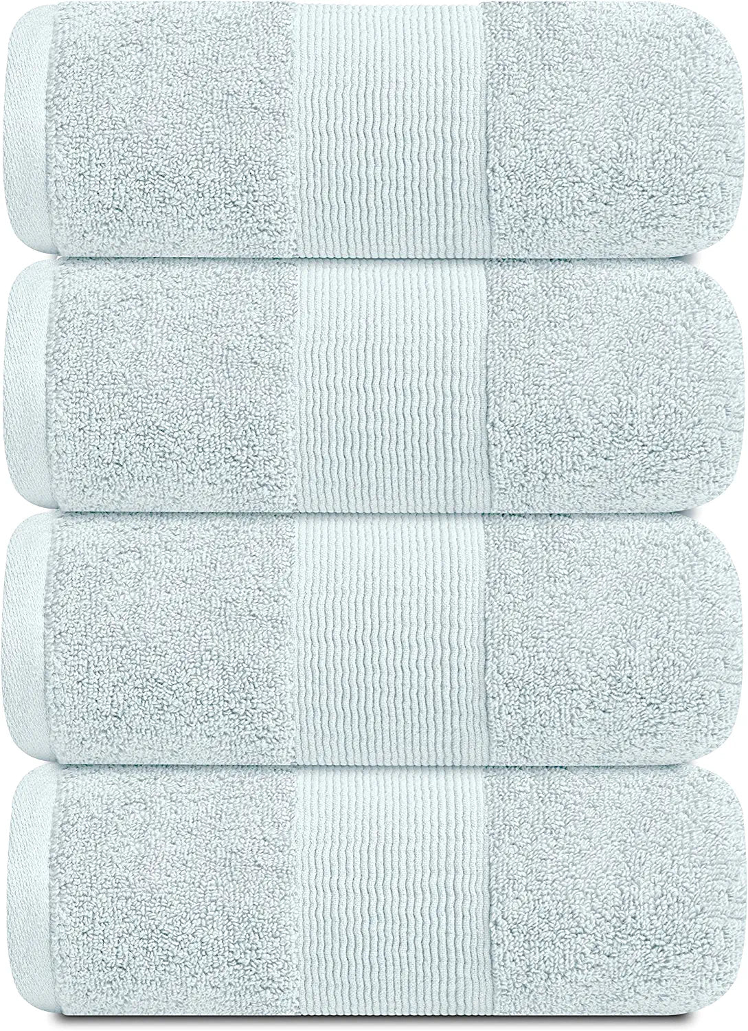 4pc green bath towels