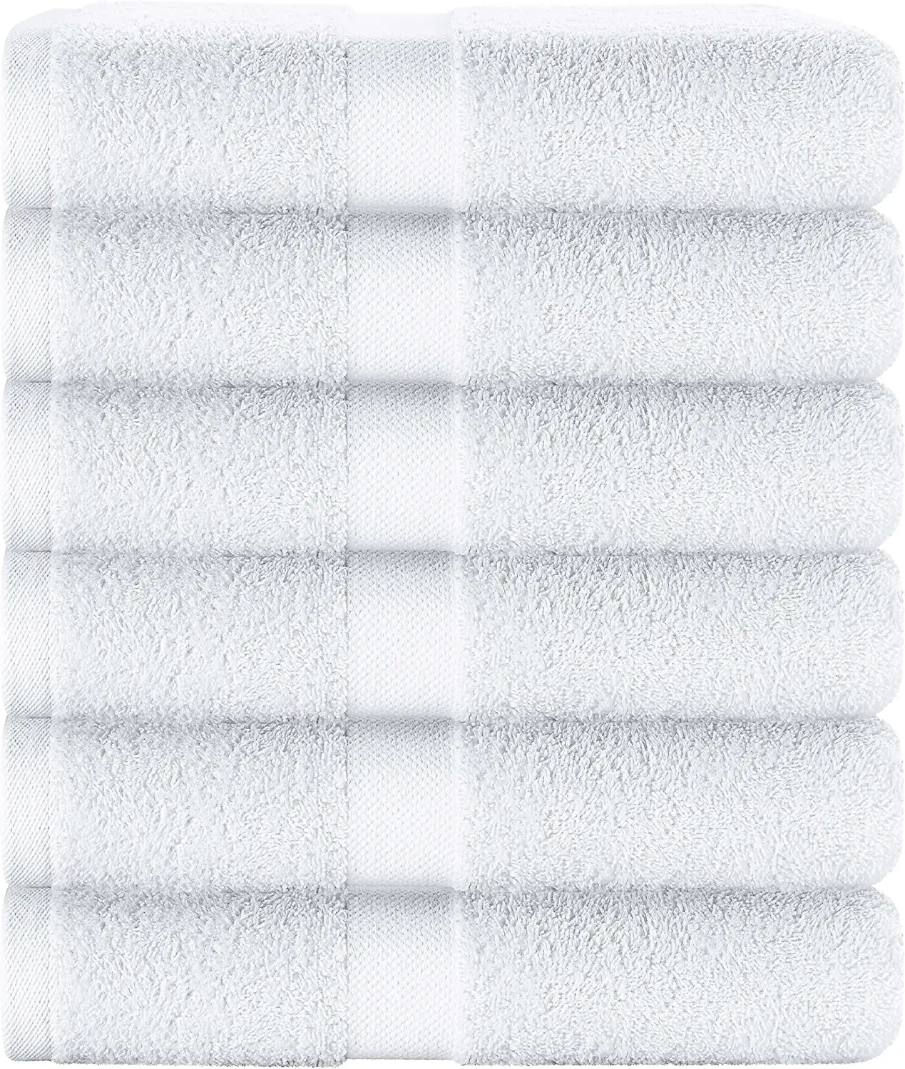 white bath towels