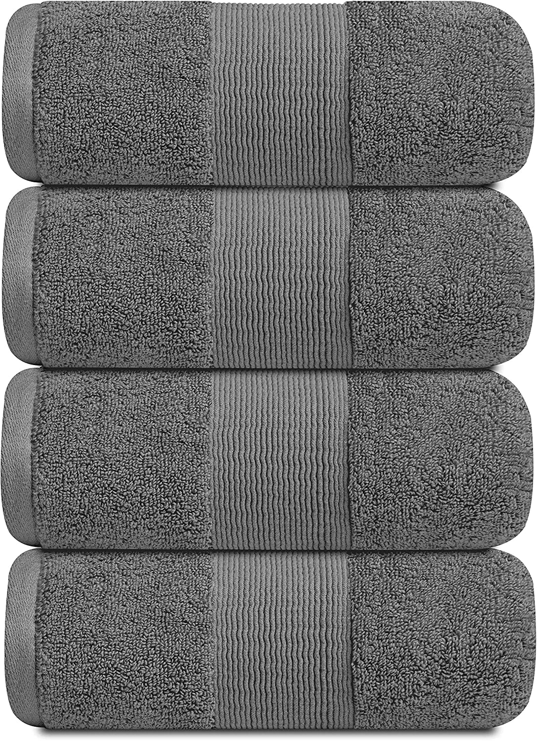 4pc gray bath towels