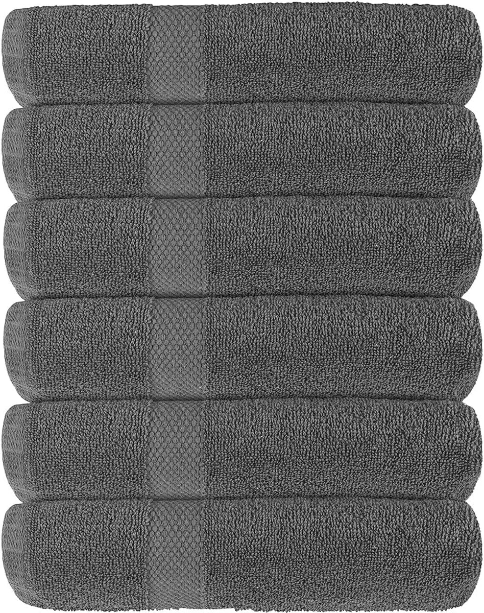 gray bath towels