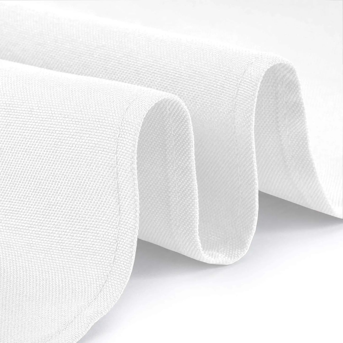 white tablecloth