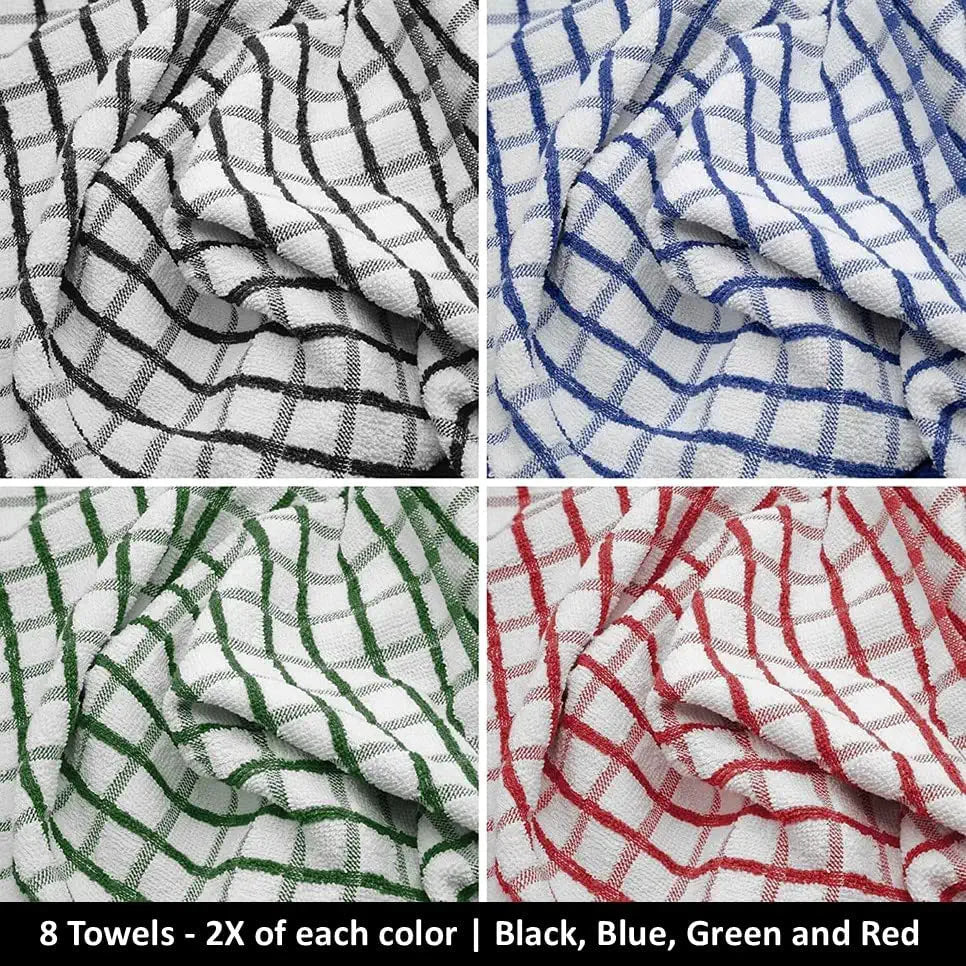 multi colored dish towels