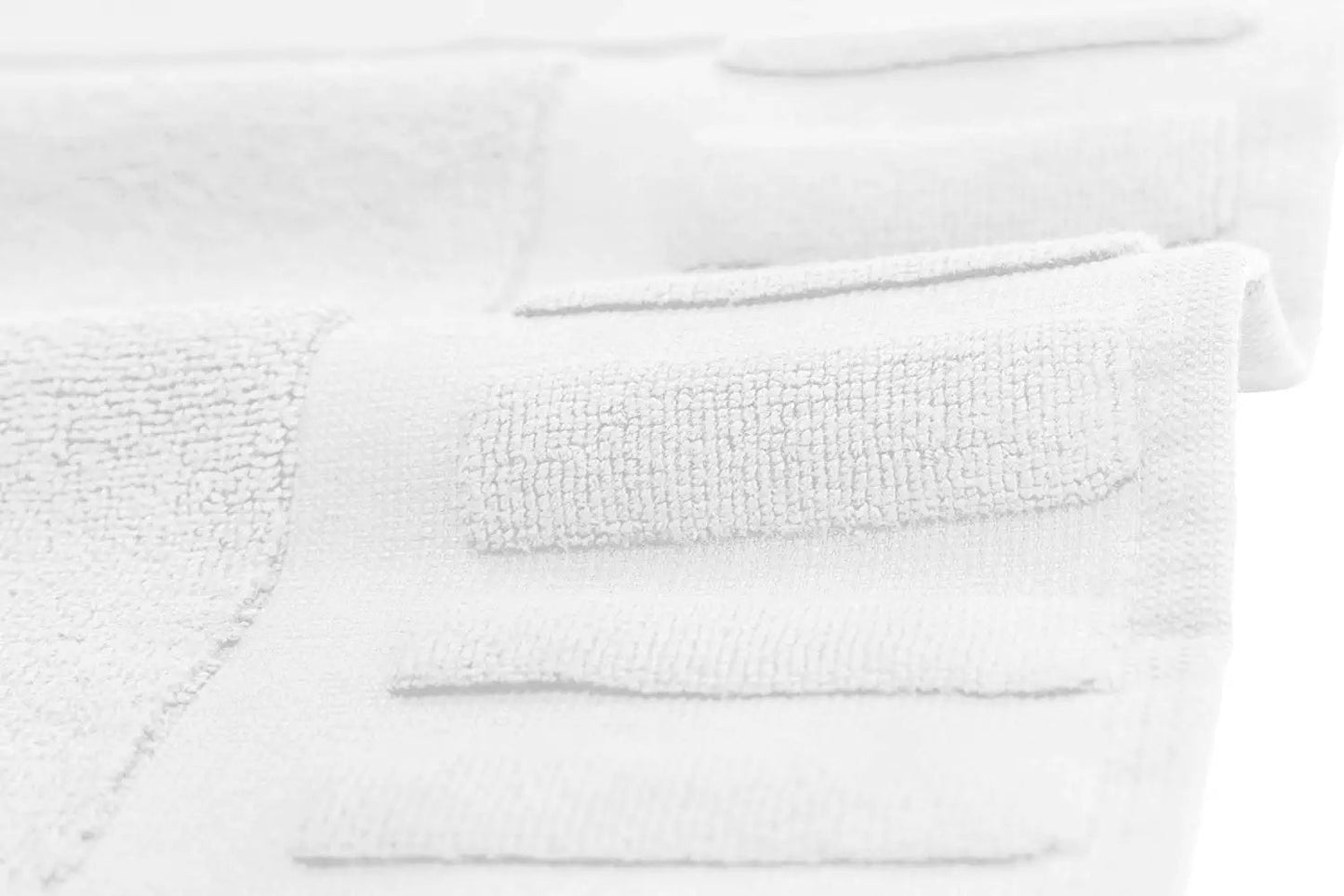 white bathroom rug
