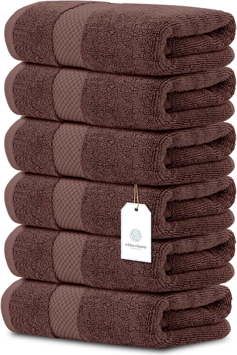 White Classic 6Pc Hand Towels