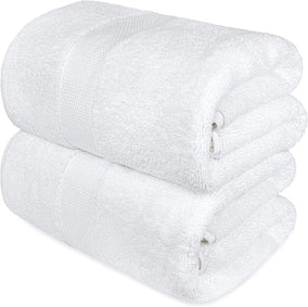 2piece White Bath Towel