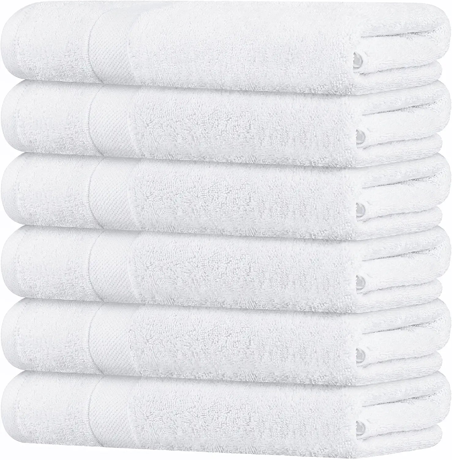 Wealuxe Home Collection Small Bath Towels 22x44 6 Pack