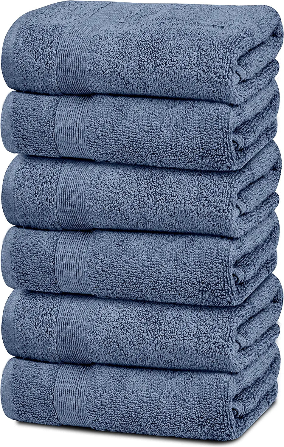 6Pc Navy Blue Hand Towels