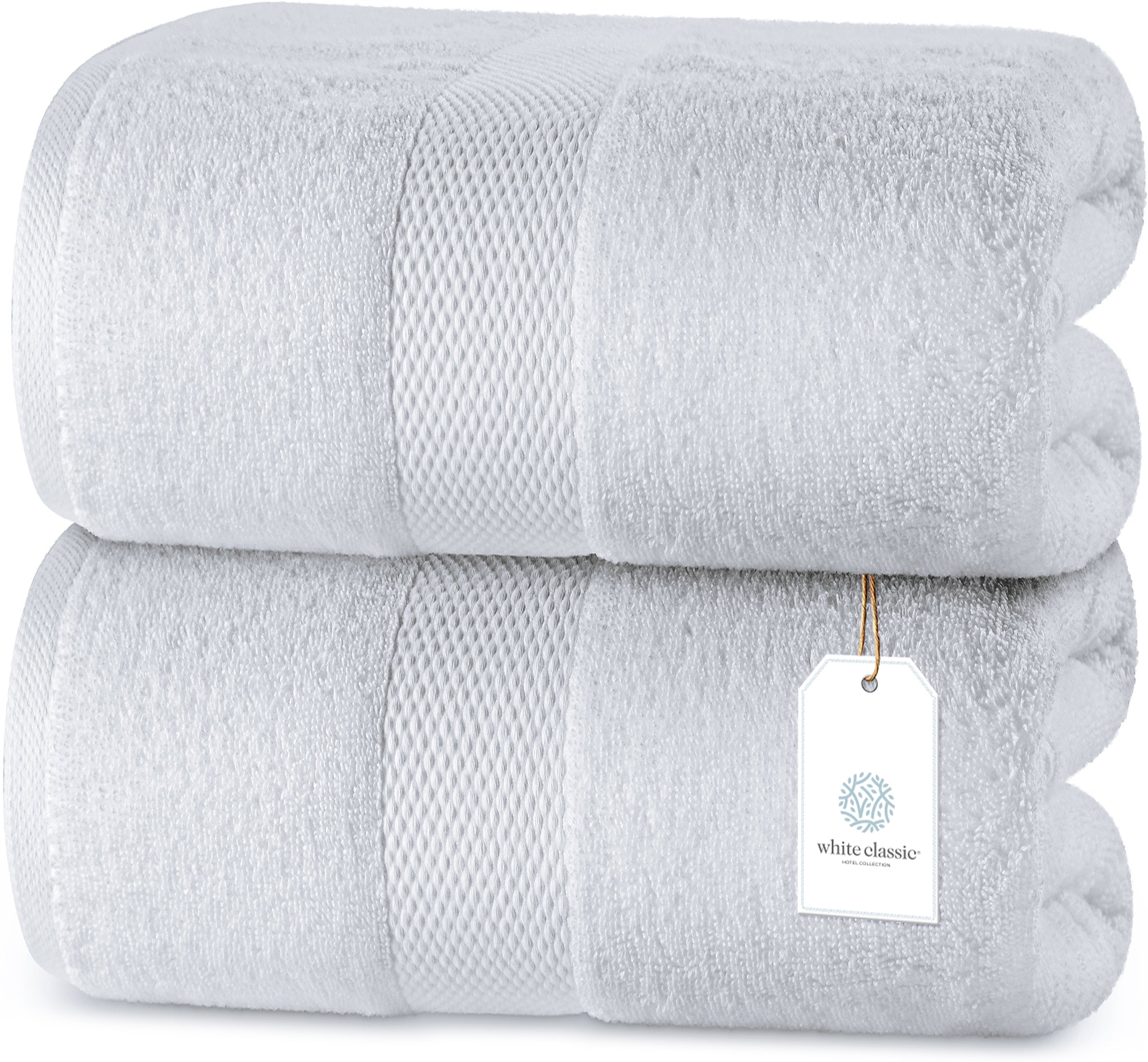 Hotel Collection Bath Sheets  12 Piece Pack – WHITE CLASSIC