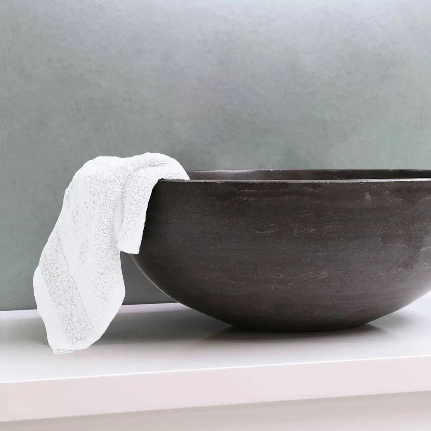 White Washcloths Lifestyle