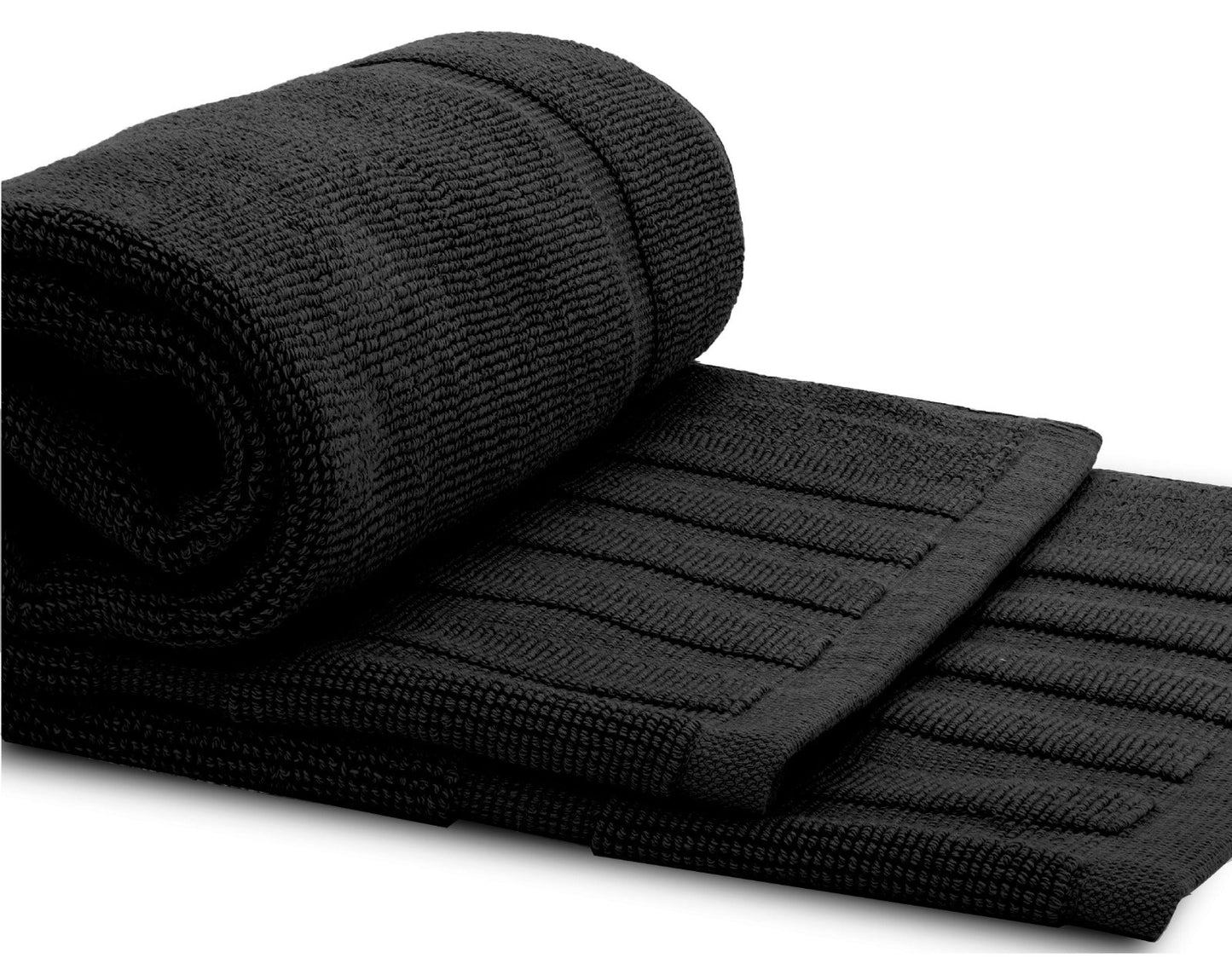 black bath mats