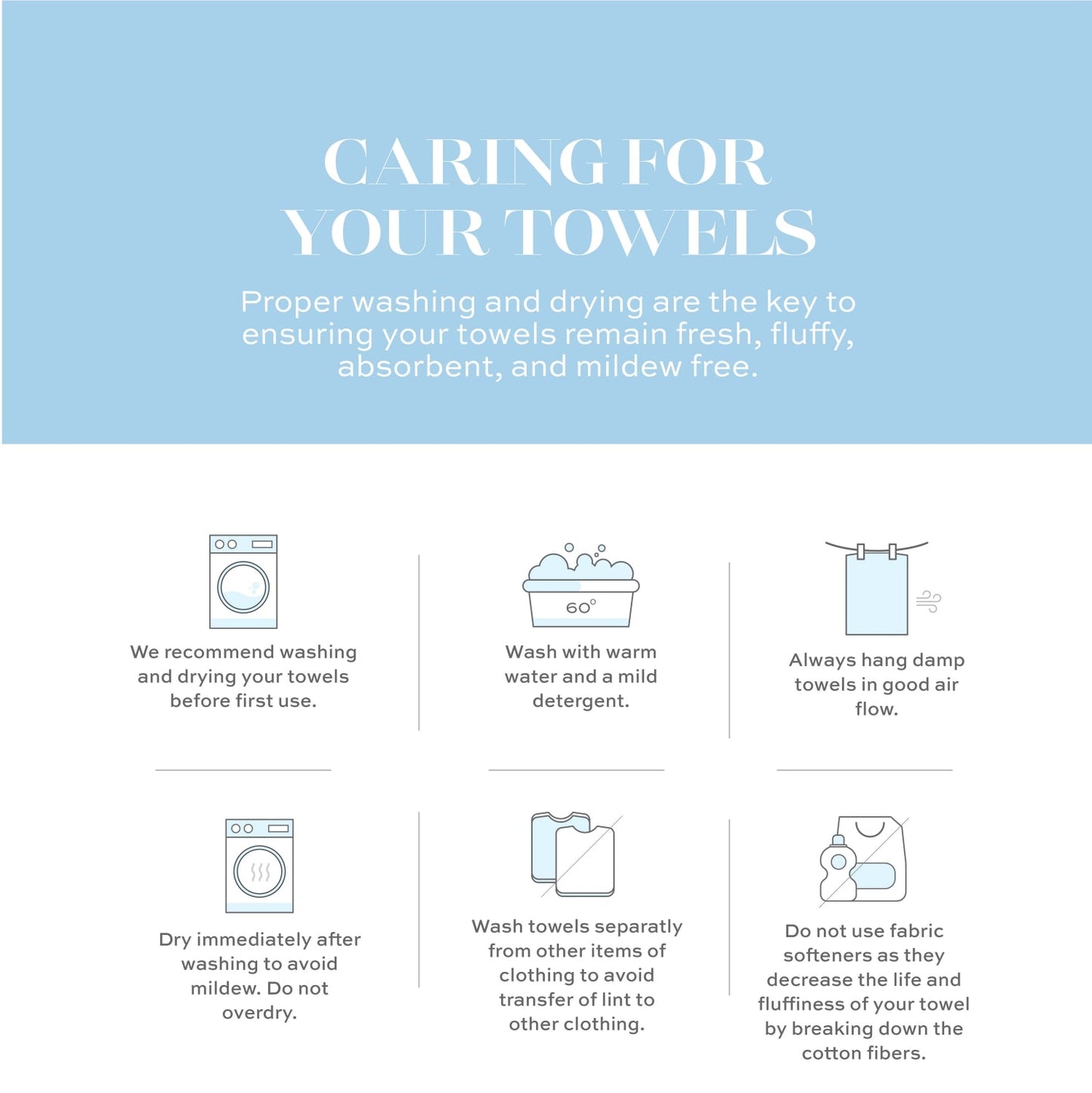 caring for your towels