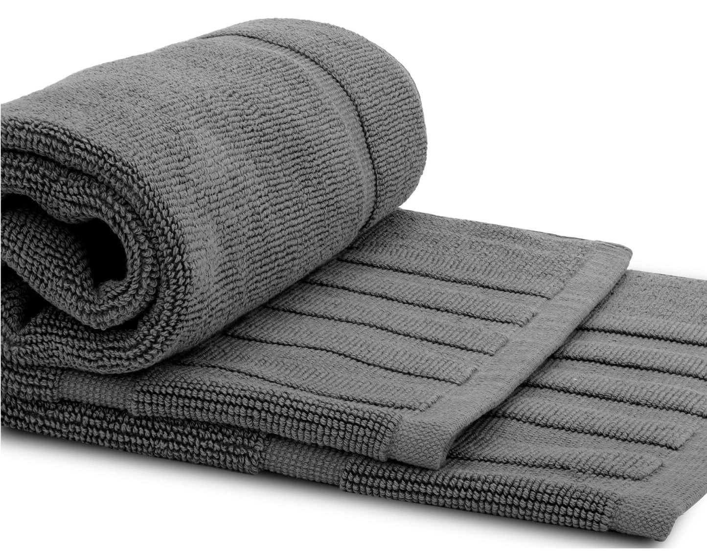 gray bathroom mat