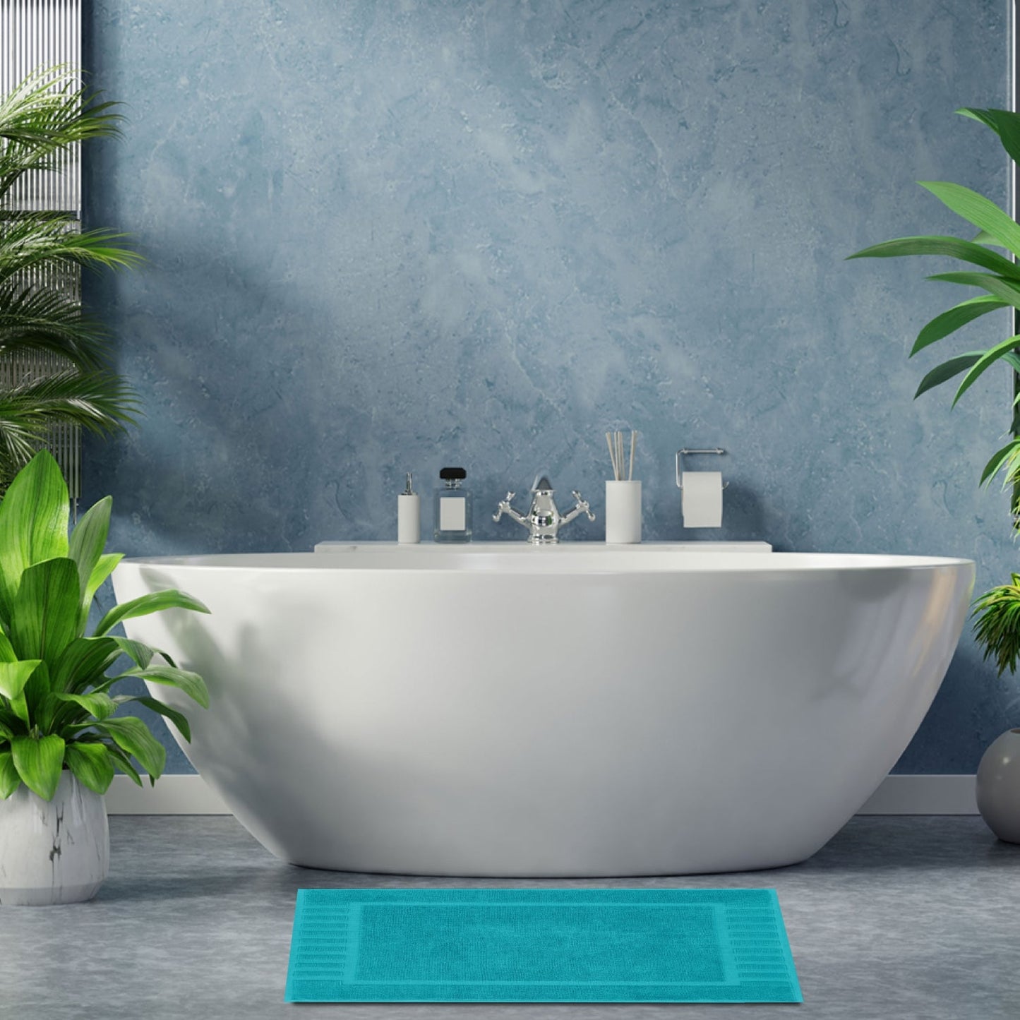 bathroom aqua mats