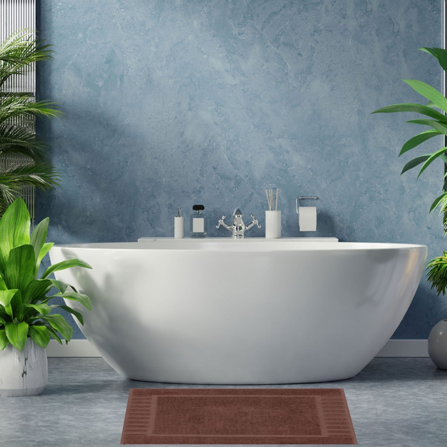 bathroom brown bath mats