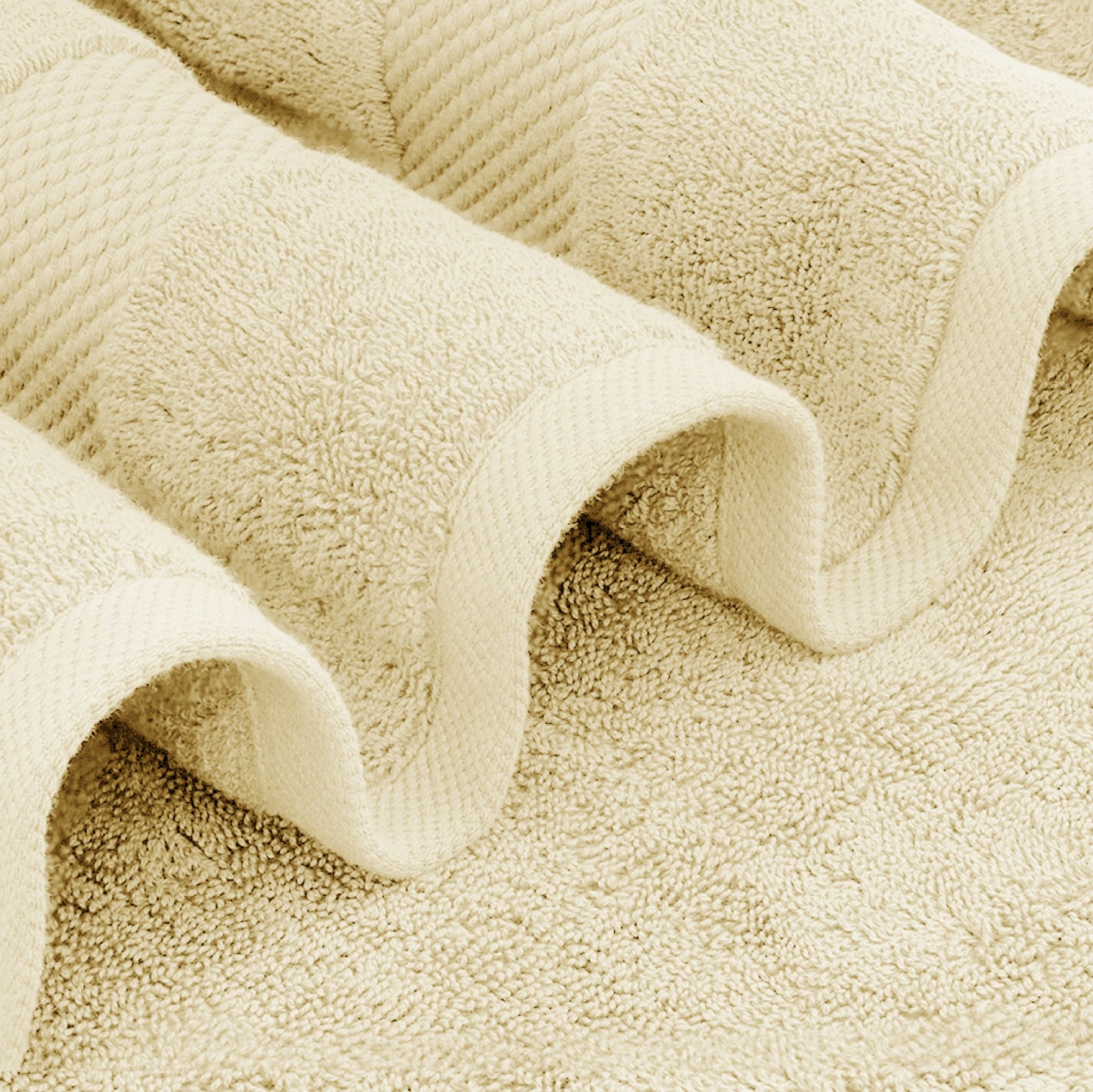 soft beige bath sheets