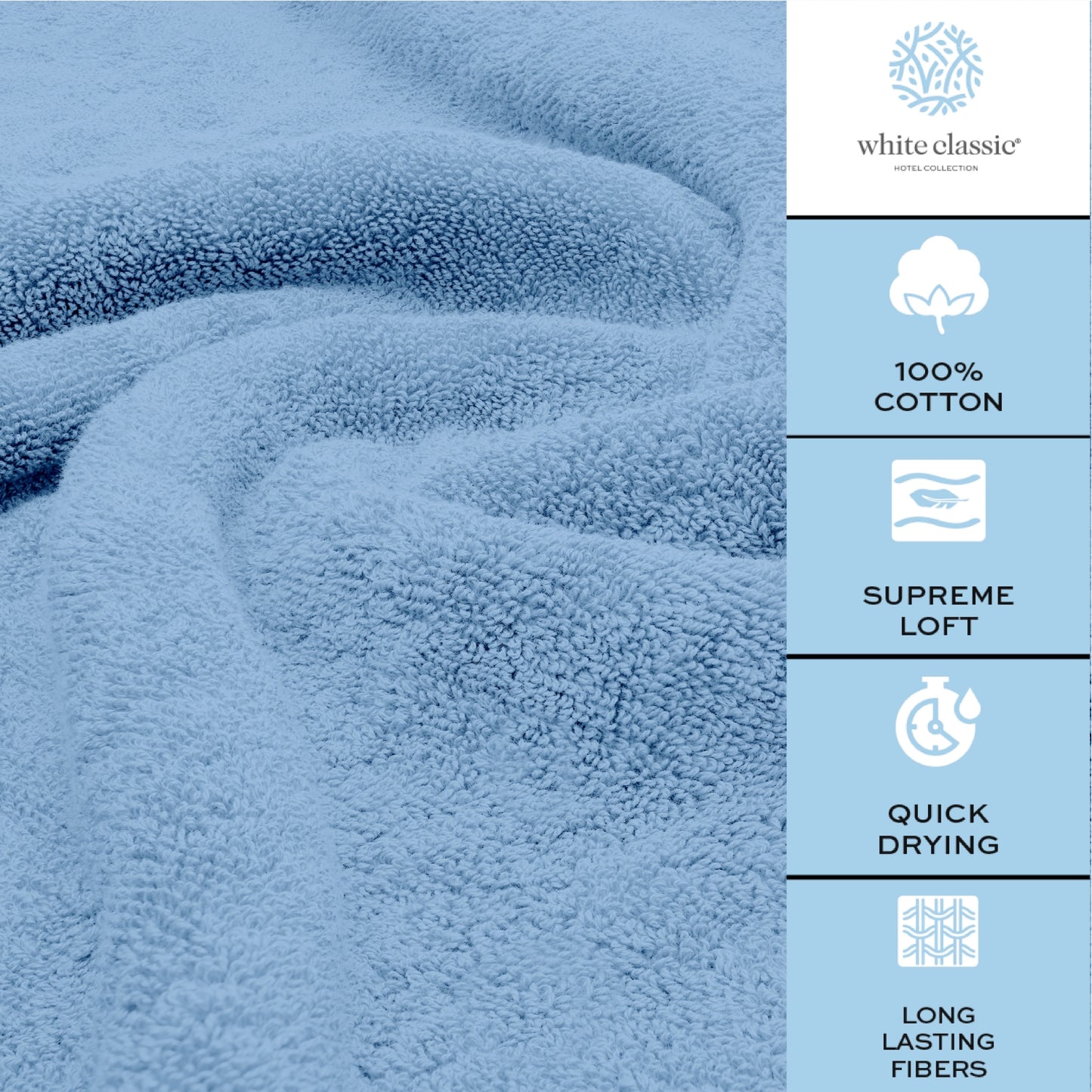 supreme loft blue bath sheets