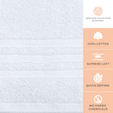 Wealuxe Home Collection Hand Towels | 16x27 | 12 Pack