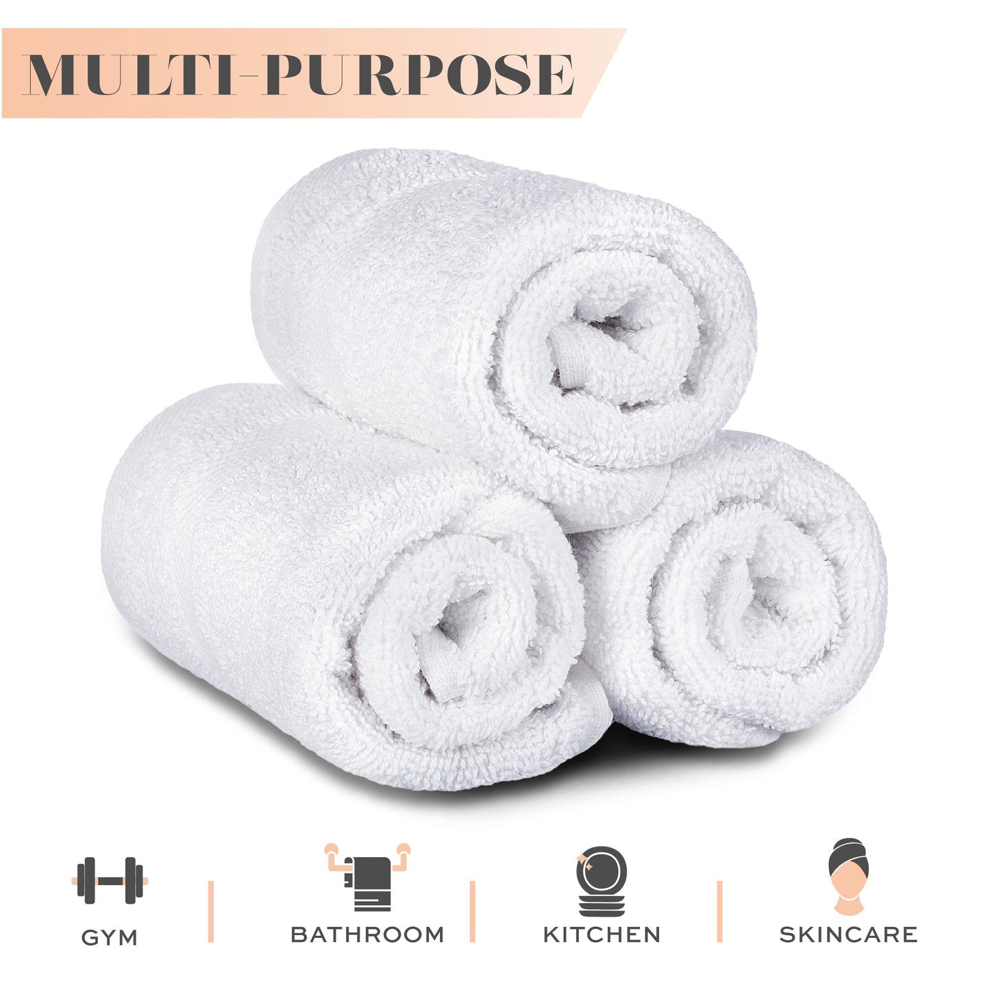 multipurpose white washcloth
