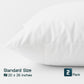 White Classic Luxury Hotel Collection Zippered Style Pillow Cover, 200 Thread Count, Soft Quiet Zippered Pillow Protectors, Standard Size, Set of 2 Pillow Shams