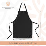 Wealuxe Professional Bib Aprons, White | 32x28 | 120 pack