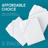 White Classic Fitted Hospital Bed Sheets Set of 3, Cotton Fitted Sheet With 200 Thread Count, Soft Standard Sheets For Hospital Bed  Size: 36" x 80" x 9"