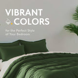 Microfiber Duvet Cover Set With Zipper, Set of 1 Duvet Cover, with 2 Pillow Shams | Comforter Not Included