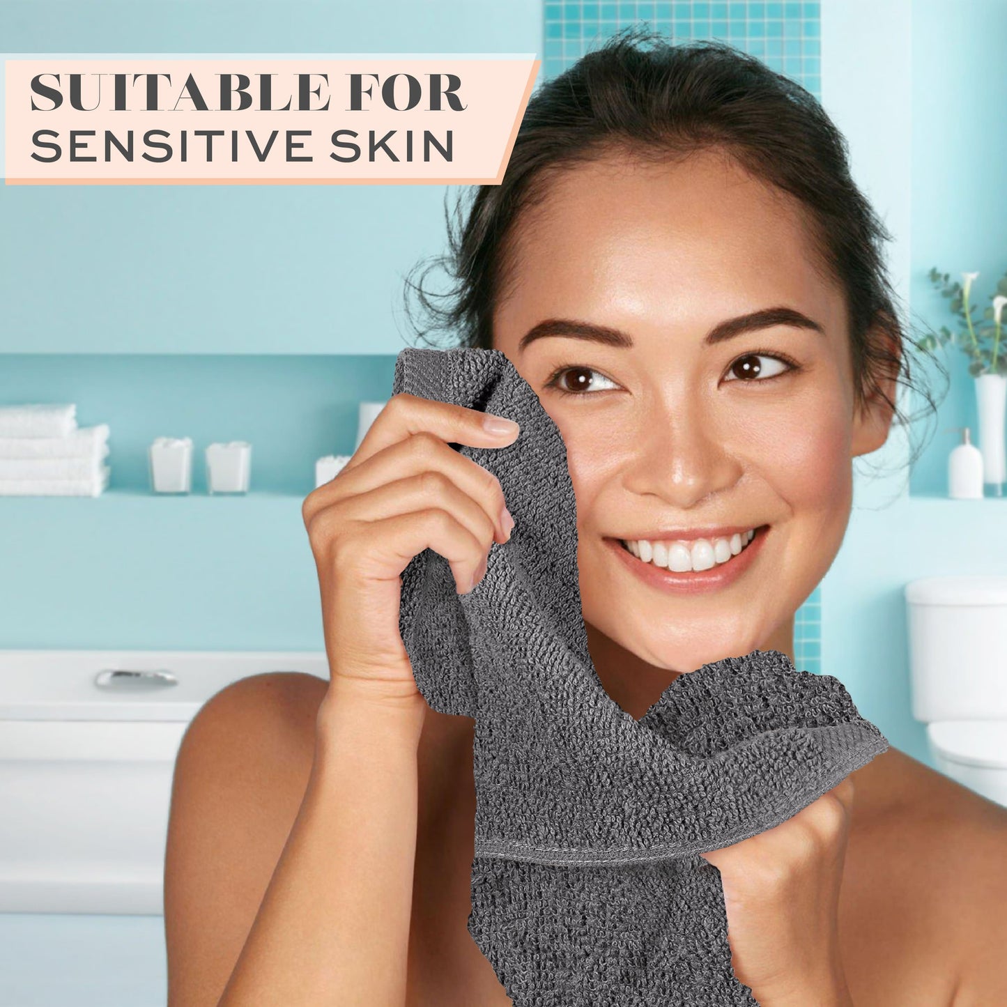 grey washcloths for women