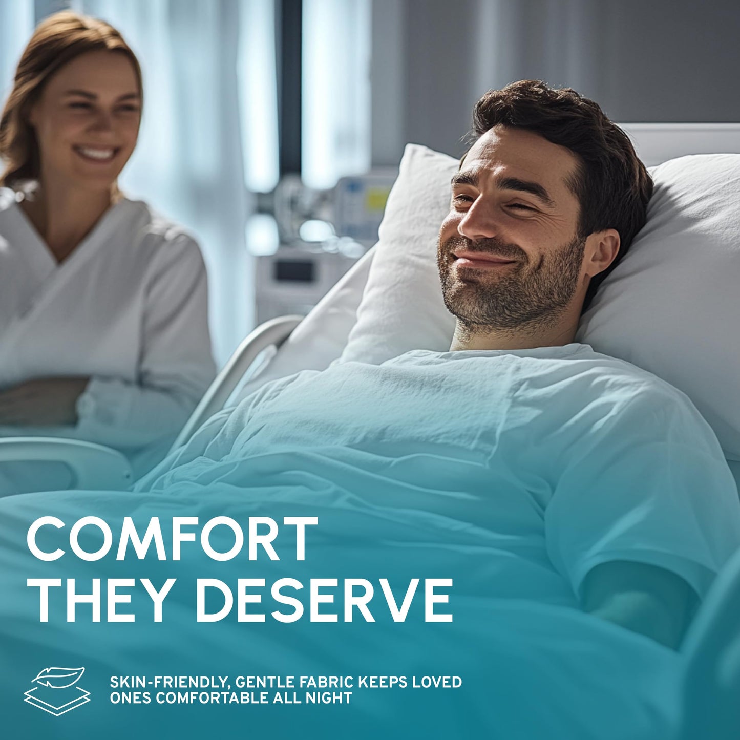White Classic Fitted Hospital Bed Sheets Set of 3, Cotton Fitted Sheet With 200 Thread Count, Soft Standard Sheets For Hospital Bed  Size: 36" x 80" x 9"