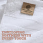 Wealuxe White Bath Towels 24x50 Inch, 6 Pack - Extra Absorbent Cotton Towel Set for Bathroom