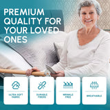 White Classic Fitted Hospital Bed Sheets Set of 3, Cotton Fitted Sheet With 200 Thread Count, Soft Standard Sheets For Hospital Bed  Size: 36" x 80" x 9"