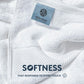 Luxury White Hand Towels - Soft 100% Turkish Cotton | Highly Absorbent Hotel spa Bathroom Towel Collection | 16x30 Inch | Set of 6
