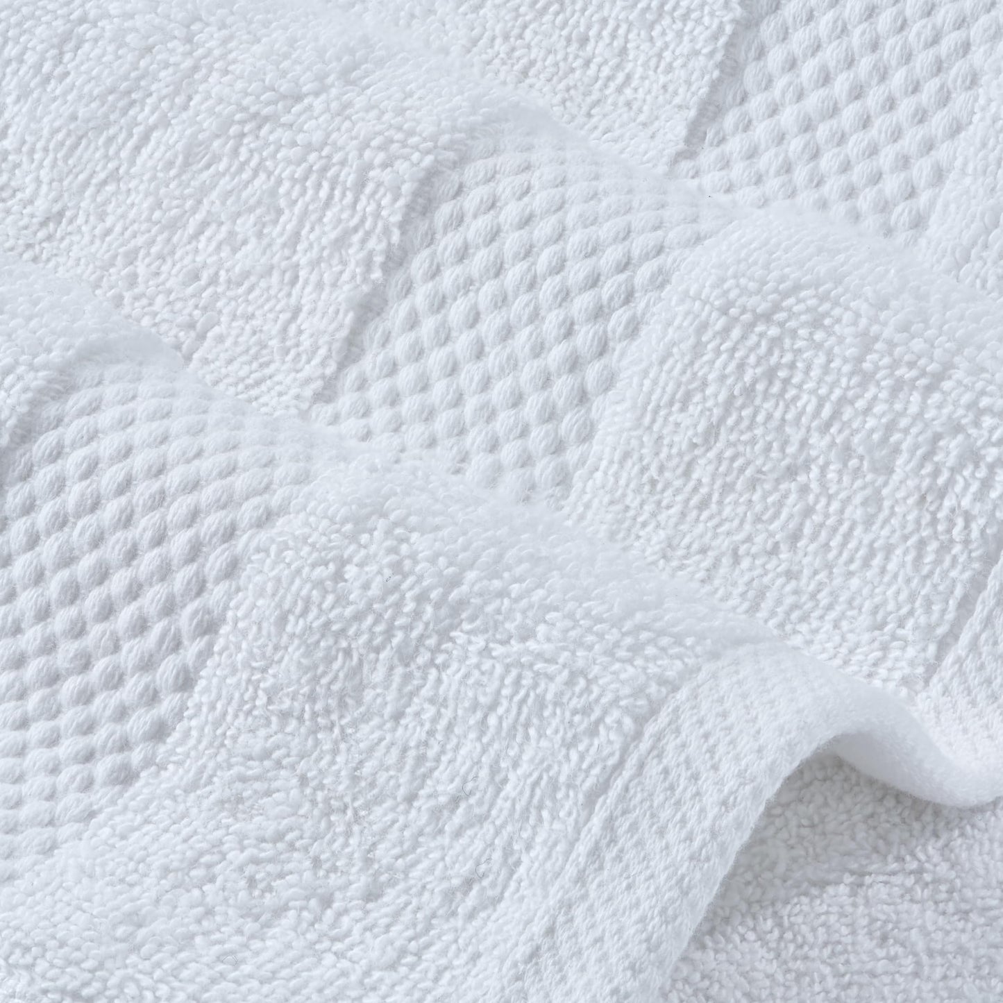 White Classic Luxury Cotton Washcloths 13x13 Inch - 650 GSM Turkish Cotton | Hotel, Spa, Bathroom Face Towel | 12 Pack
