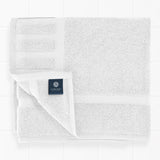 White Classic Luxury Bath Mat Floor Towel Set - Absorbent Cotton Hotel Spa Shower/Bathtub Mats [Not a Bathroom Rug] 22"x34" | 2 Pack | White