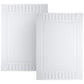 White Classic Luxury Bath Mat Floor Towel Set - Absorbent Cotton Hotel Spa Shower/Bathtub Mats [Not a Bathroom Rug] 22"x34" | 2 Pack | White
