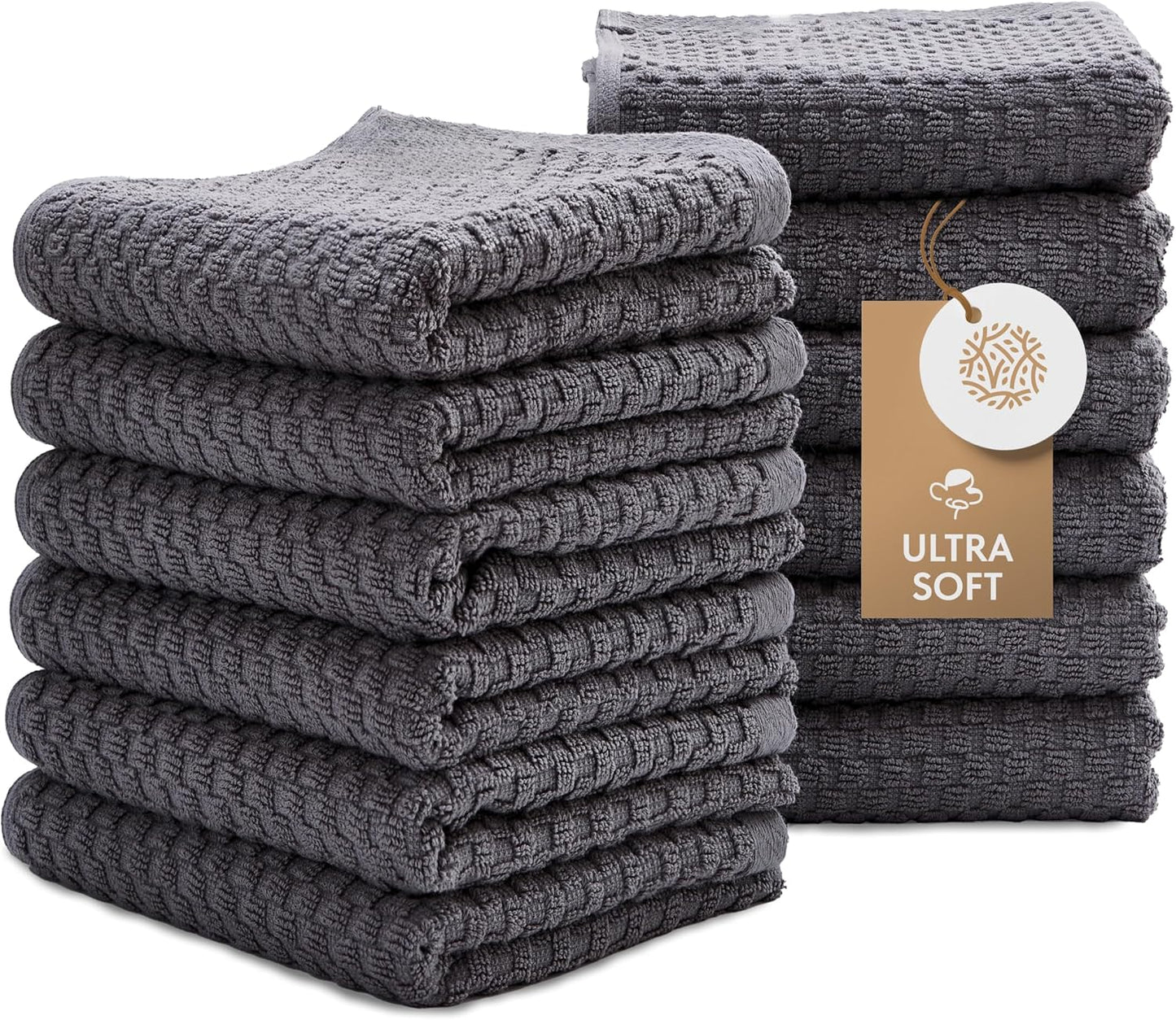 Terry Kitchen Dish Dobby Weave Hand Towels | 15x26 | 12 Packs of 12 Pieces [144 Piece set]