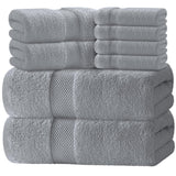 Hotel Collection Luxury 2 Bath Towels | 2 Hand Towels | 4 Washcloths - 8 Piece Set