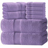 Hotel Collection Luxury 2 Bath Towels | 2 Hand Towels | 4 Washcloths - 8 Piece Set