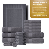 Airbnb Luxury Cotton Towel Bundle - Good for 6 People