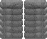 12pc gray washcloths