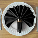 black napkin