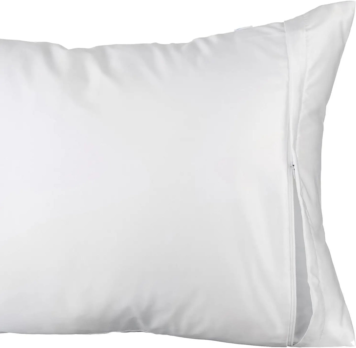 White Classic Luxury Hotel Collection Zippered Style Pillow Cover- 200TC Pillowcases | 20x27