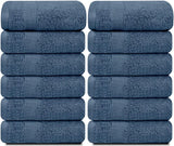 12pc blue wash cloths