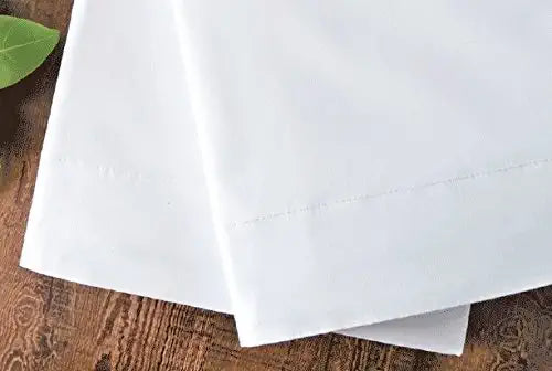 white pillowcases