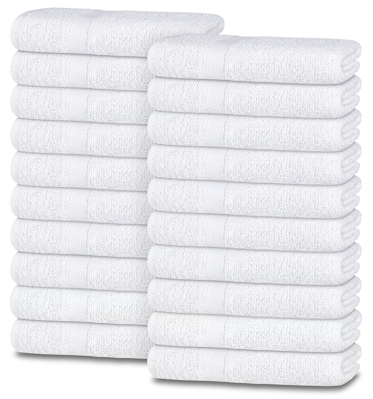 24pack white washcloths